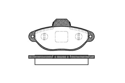 NB21436V00 NEW BLOX Комплект тормозных колодок, дисковый тормоз