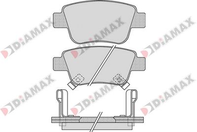 N09622 DIAMAX Комплект тормозных колодок, дисковый тормоз