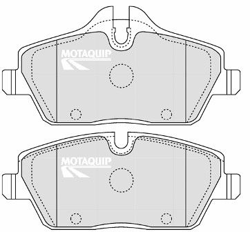 LVXL1277 MOTAQUIP Комплект тормозных колодок, дисковый тормоз