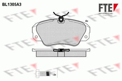 BL1305A3 FTE Комплект тормозных колодок, дисковый тормоз