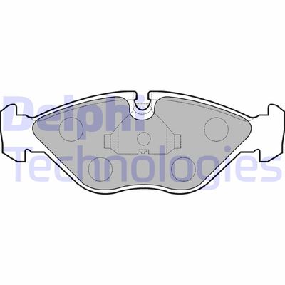 LP786 DELPHI Комплект тормозных колодок, дисковый тормоз