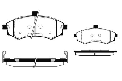 RA05030 RAICAM Комплект тормозных колодок, дисковый тормоз