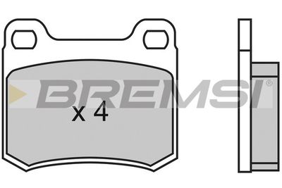 BP2314 BREMSI Комплект тормозных колодок, дисковый тормоз