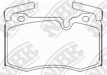 PN0606 NiBK Комплект тормозных колодок, дисковый тормоз