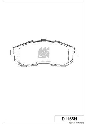 D1155H MK Kashiyama Комплект тормозных колодок, дисковый тормоз