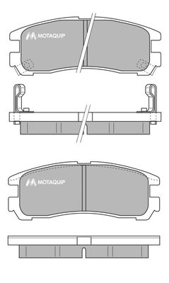 LVXL770 MOTAQUIP Комплект тормозных колодок, дисковый тормоз