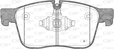 BPA168300 OPEN PARTS Комплект тормозных колодок, дисковый тормоз