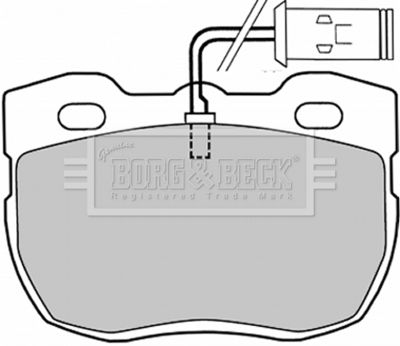 BBP1028 BORG & BECK Комплект тормозных колодок, дисковый тормоз