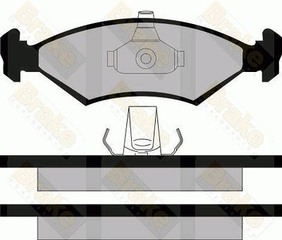 PA1126 Brake ENGINEERING Комплект тормозных колодок, дисковый тормоз