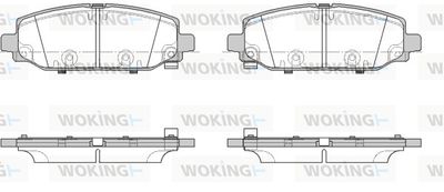 P1944302 WOKING Комплект тормозных колодок, дисковый тормоз