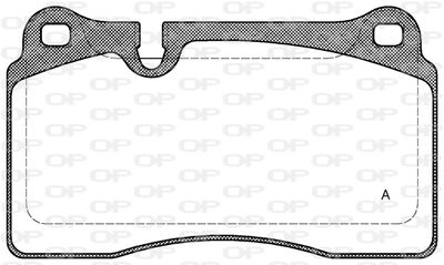 BPA120030 OPEN PARTS Комплект тормозных колодок, дисковый тормоз