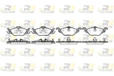 268402 ROADHOUSE Комплект тормозных колодок, дисковый тормоз