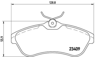 P61075X BREMBO Комплект тормозных колодок, дисковый тормоз