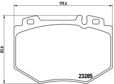 P50048 BREMBO Комплект тормозных колодок, дисковый тормоз