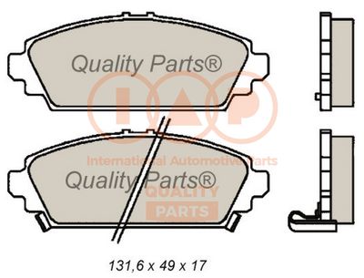 70406037 IAP QUALITY PARTS Комплект тормозных колодок, дисковый тормоз