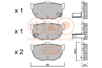 70407021P IAP QUALITY PARTS Комплект тормозных колодок, дисковый тормоз