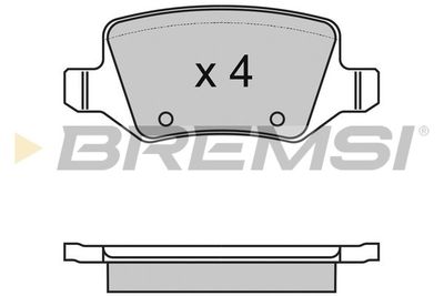 BP2983 BREMSI Комплект тормозных колодок, дисковый тормоз