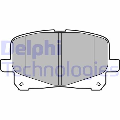 LP2129 DELPHI Комплект тормозных колодок, дисковый тормоз