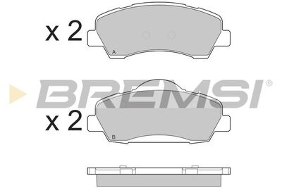 BP3559 BREMSI Комплект тормозных колодок, дисковый тормоз