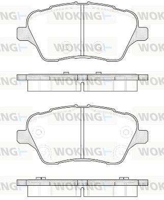 P1414300 WOKING Комплект тормозных колодок, дисковый тормоз