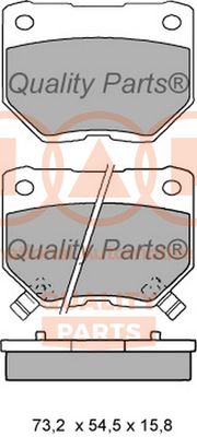 70413074 IAP QUALITY PARTS Комплект тормозных колодок, дисковый тормоз