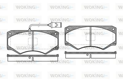 P147352 WOKING Комплект тормозных колодок, дисковый тормоз