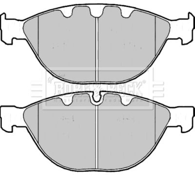 BBP2178 BORG & BECK Комплект тормозных колодок, дисковый тормоз