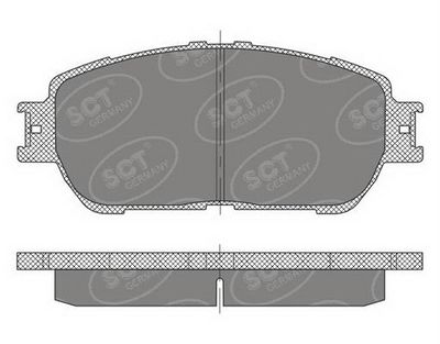 SP474PR SCT - MANNOL Комплект тормозных колодок, дисковый тормоз