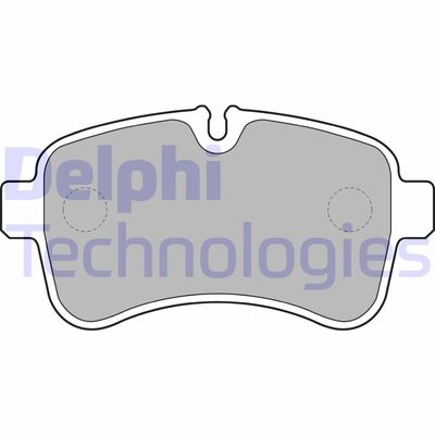 LP2040 DELPHI Комплект тормозных колодок, дисковый тормоз