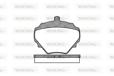 P152310 WOKING Комплект тормозных колодок, дисковый тормоз