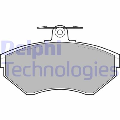 LP1409 DELPHI Комплект тормозных колодок, дисковый тормоз