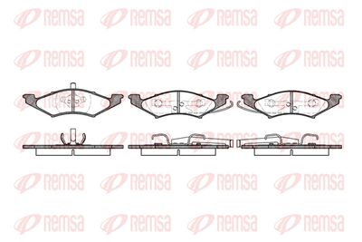 029910 REMSA Комплект тормозных колодок, дисковый тормоз