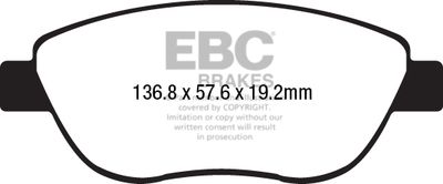 DP22212 EBC Brakes Комплект тормозных колодок, дисковый тормоз