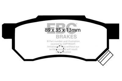 DP36422C EBC Brakes Комплект тормозных колодок, дисковый тормоз