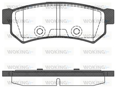 P1148310 WOKING Комплект тормозных колодок, дисковый тормоз