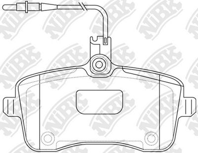 PN0469W NiBK Комплект тормозных колодок, дисковый тормоз