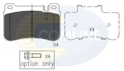 CBP06007 COMLINE Комплект тормозных колодок, дисковый тормоз