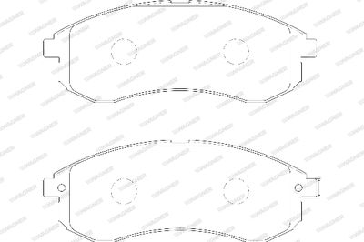 WBP23879A WAGNER Комплект тормозных колодок, дисковый тормоз