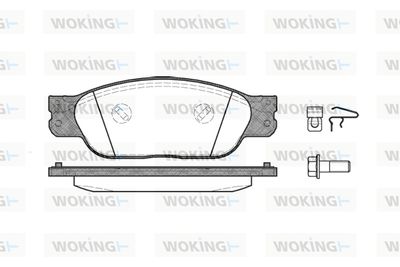 P631300 WOKING Комплект тормозных колодок, дисковый тормоз