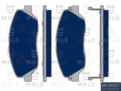 1050212 AKRON-MALÒ Комплект тормозных колодок, дисковый тормоз