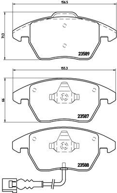 P85075X BREMBO Комплект тормозных колодок, дисковый тормоз