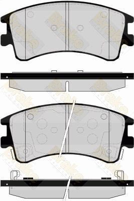 PA1537 Brake ENGINEERING Комплект тормозных колодок, дисковый тормоз