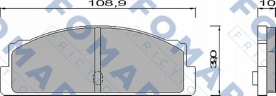 FO451585 FOMAR Friction Комплект тормозных колодок, дисковый тормоз