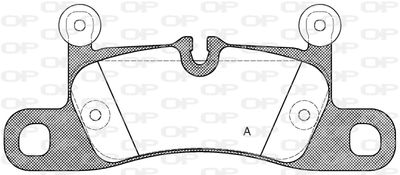 BPA137910 OPEN PARTS Комплект тормозных колодок, дисковый тормоз