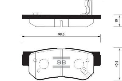 FBP1117 FI.BA Комплект тормозных колодок, дисковый тормоз