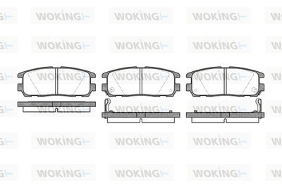 P526312 WOKING Комплект тормозных колодок, дисковый тормоз