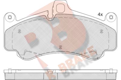 RB2359 R BRAKE Комплект тормозных колодок, дисковый тормоз