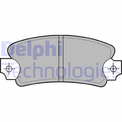 LP146 DELPHI Комплект тормозных колодок, дисковый тормоз