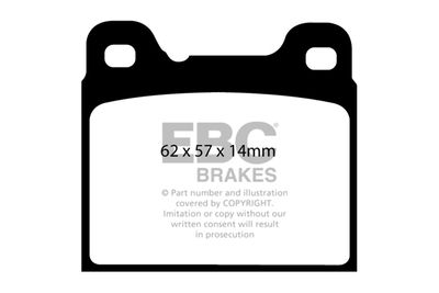 DP1043 EBC Brakes Комплект тормозных колодок, дисковый тормоз