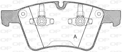 BPA137000 OPEN PARTS Комплект тормозных колодок, дисковый тормоз